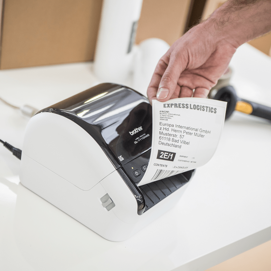 QL-1100 stampante di etichette professionale per grandi formati fino a 4'' 8